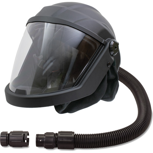 Masque respiratoire &agrave; adduction d'air et casque avec refroidisseur DEFENDER, Universel, Pi&egrave;ce faciale Sidevic Inc.