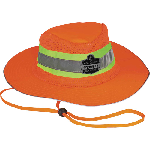Chapeau de soleil de garde forestier GloWear 8935, 2T-grand/3T-grand, Orange haute visibilit&eacute;, Polyester Sidevic Inc.