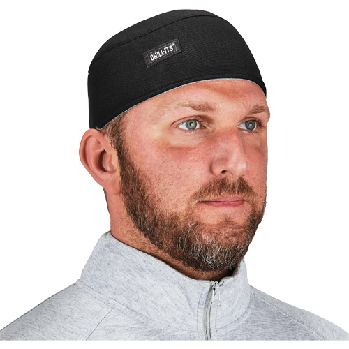 Chill-Its 6630 High-Performance Skull Cap with Terry Cloth Sweatband, Black Sidevic Inc.