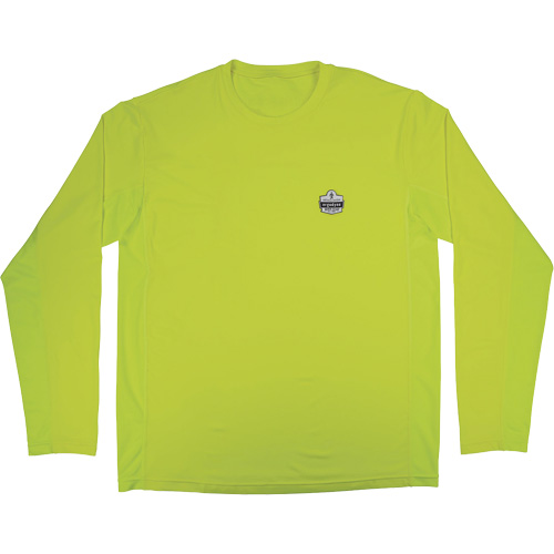 Chemise de refroidissement &agrave; manches longues avec protection solaire et UV Chill-Its 6689, Jaune lime haute visibilit&eacute;, Petit Sidevic Inc.
