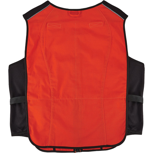 Veste de refroidissement &agrave; changement de phase l&eacute;g&egrave;re avec sachets de recharge Chill-Its 6260, 2T-grand/3T-grand, Orange Sidevic Inc.