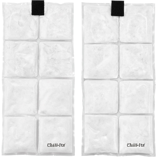 Veste de refroidissement &agrave; changement de phase l&eacute;g&egrave;re avec sachets de recharge Chill-Its 6260, 2T-grand/3T-grand, Orange Sidevic Inc.