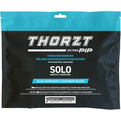 THORZT Sugar-Free Solo Shot Hydration Drink Mix, Single Serve, Blue Lemonade Sidevic Inc.