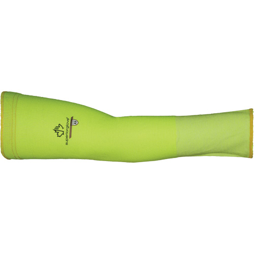 Max Cut Resistant Sleeves - Large, TenActiv, 12", ASTM ANSI Level A9, High Visibility Lime Sidevic Inc.