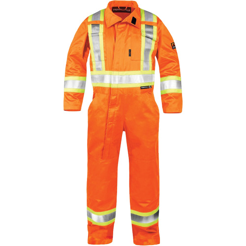 High-Visibility Fire-Resistant Coveralls, Size 2X-Large, Orange Sidevic Inc.