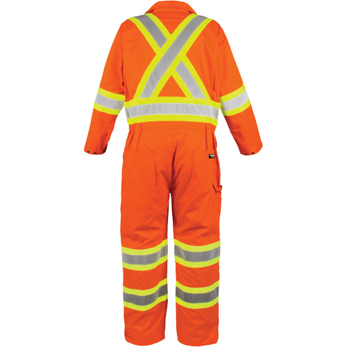 High-Visibility Unlined Coveralls, 3X-Large, High Visibility Orange Sidevic Inc.