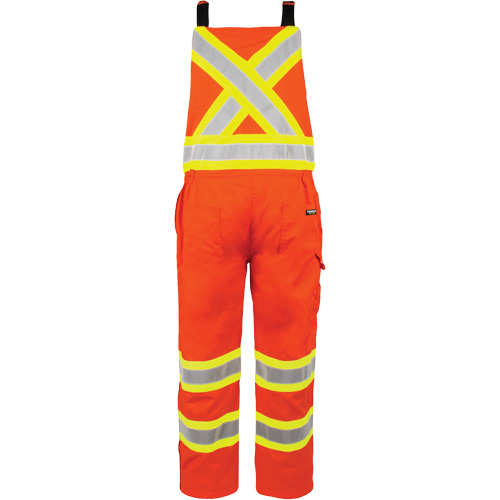 Salopette non doubl&eacute;e haute visibilit&eacute;, T-petit, Orange haute visibilit&eacute; Sidevic Inc.