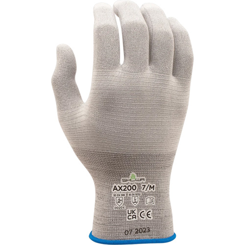 AX200 ESD Gloves, Nylon, 18 Gauge, 6/Small Sidevic Inc.