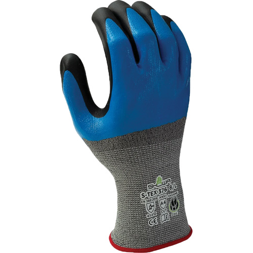 376 Cut-Resistant Gloves, 8/Large, Nitrile/Foam Nitrile Coating, 13 Gauge, Polyester/Stainless Steel Shell Sidevic Inc.