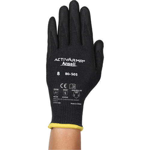 Gants r&eacute;sistants &agrave; la chaleur conductrice et &agrave; la coupe ActivArmr 80-505, Taille 11, Calibre 13, Rev&ecirc;tement Mousse de nitrile, Enveloppe en Kevlar/Intercept, ASTM ANSI niveau A5/EN 388 niveau E Sidevic Inc.