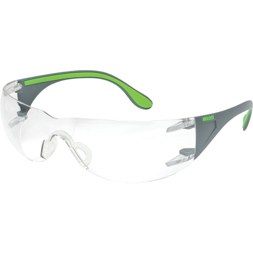 Lunettes de s&eacute;curit&eacute; gris/vert Adapt Lite, Lentille Transparent, Antibu&eacute;e/Anti-&eacute;gratignures, ANSI Z87+/R&eacute;pond ou surpasse la norme CSA Z94.3 Sidevic Inc.
