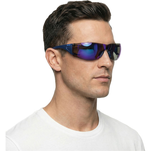 Adapt Lite Safety Glasses, Blue Mirror Lens, Anti-Fog/Anti-Scratch, ANSI Z87+/Meets/Exceeds CSA Z94.3 Sidevic Inc.