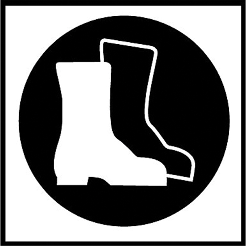&eacute;tiquettes avec pictogramme Right to Know - Bottes, Vinyle, Feuille, 5/8" lo x 3/4" la Sidevic Inc.
