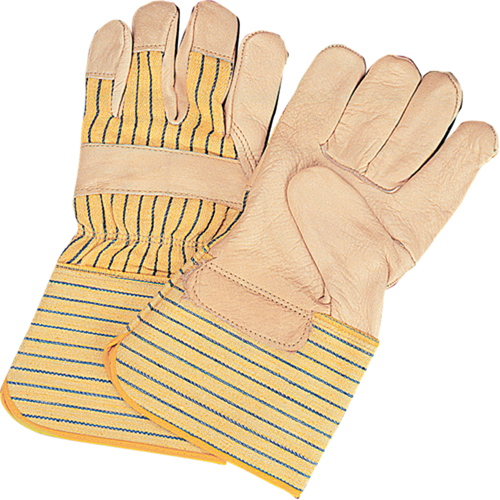 Standard-Duty Dry-Palm Fitters Gloves, Large, Grain Cowhide Palm, Cotton Inner Lining Sidevic Inc.