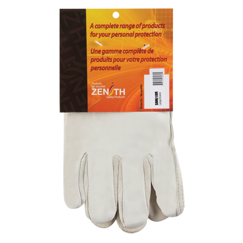 Winter-Lined Driver's Gloves, Large, Grain Cowhide Palm, Fleece Inner Lining Sidevic Inc.