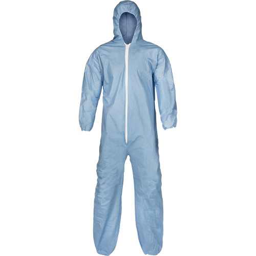 Pyrolon&reg; Plus 2 FR Coveralls, Small, Blue, FR Treated Fabric Sidevic Inc.