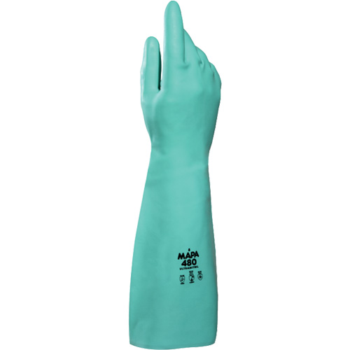 Gants &agrave; prise &agrave; motif en Z Ultranil 480, Taille Petit/7, 18" lo, Nitrile, 22 mils Sidevic Inc.