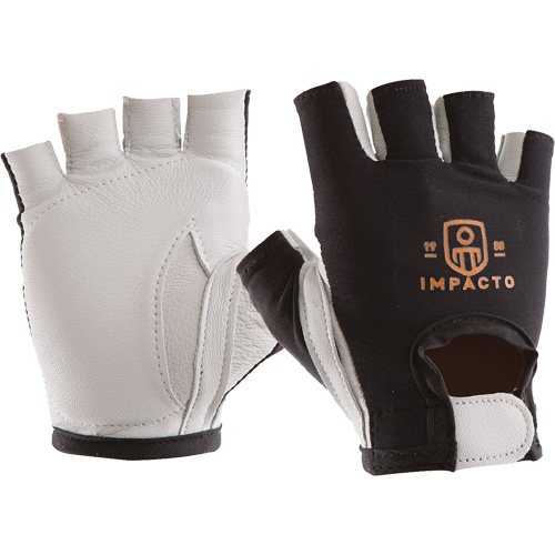 Anti-Impact Left-Hand Glove, X-Small, Goatskin/Split Leather Palm, Hook & Loop Cuff Sidevic Inc.