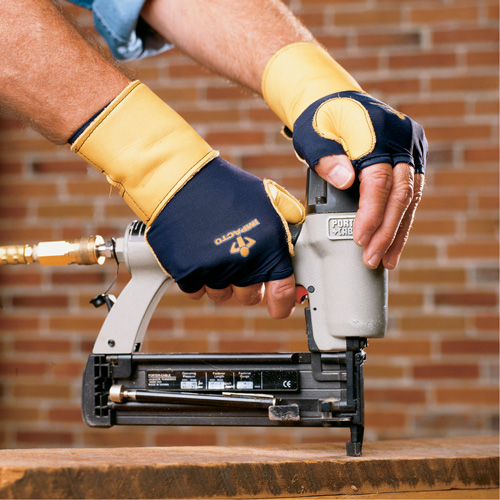 Premium Impact & Repetitive Strain Protective Right-Hand Glove, Size X-Small, Grain Leather Palm Sidevic Inc.