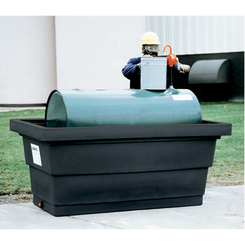 Poly-Tank&reg; Containment Unit 275 With Drain, 82.3" L x 45" W x 35.3" H, 275 US gal. Capacity Sidevic Inc.
