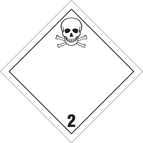 Toxic Gas TDG Placard, Plastic Sidevic Inc.