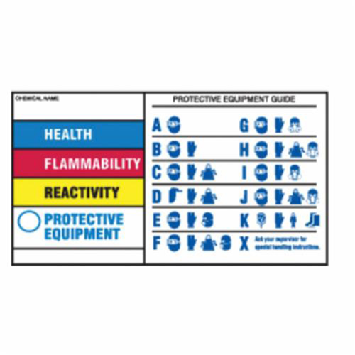 &eacute;tiquettes de protection pour &eacute;quipement, Polyester, Feuille, 5" lo x 3" la Sidevic Inc.