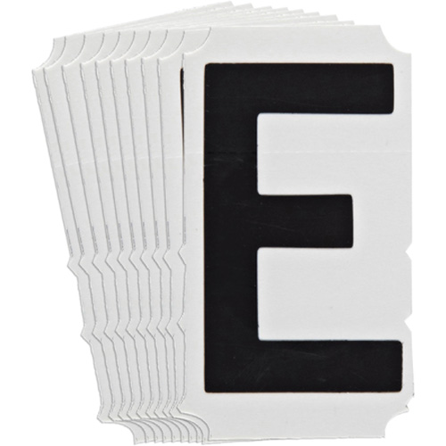 &eacute;tiquettes de lettres et chiffres gothiques individuels Quick-Align, E, 4" h, Noir Sidevic Inc.