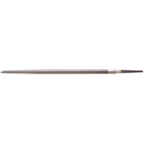 Single Cut File, 3/8" Dia. x 10" L, Round, Bastard Cut Sidevic Inc.