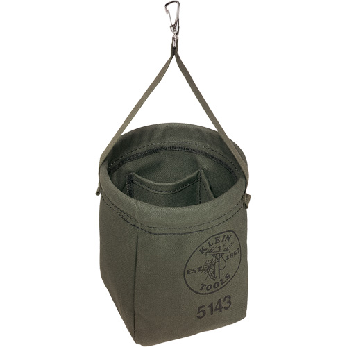 Tapered-Bottom Bag, 8" H, Canvas, Grey Sidevic Inc.