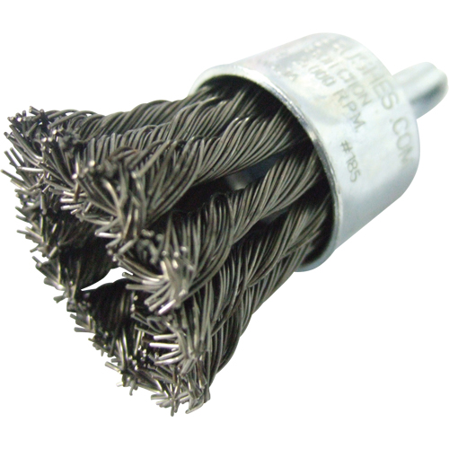 Knotted Wire End Brushes, 1" Dia., 0.020" Wire Dia., 1/4" Shank Sidevic Inc.