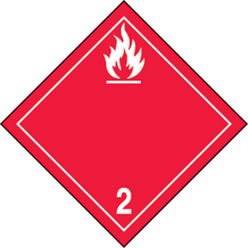 TDG Shipping Labels, Class 2.1, Flammable Gases, Paper Sidevic Inc.
