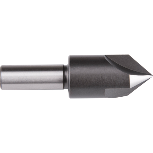 Straight Shank Countersink, 3/8", High Speed Steel, 60° Angle, 3 Flutes Sidevic Inc.