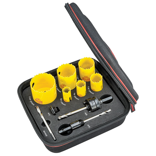 Plumber's Deep Cut Hole Saw Kit, 10 Pieces Sidevic Inc.