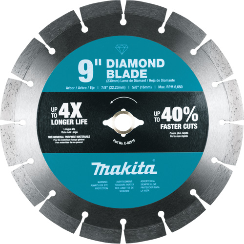 Lame diamant &agrave; bordure segment&eacute;e Sidevic Inc.