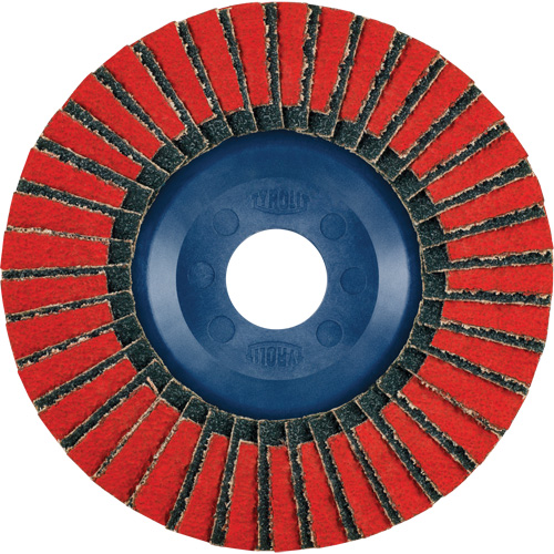 Twin Flap Disc, 5" x 7/8", Type 27, 40 Grit, Ceramic/Zirconia Alumina Sidevic Inc.