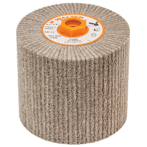 Blendex Surface Conditioning Drum, 4-1/2" Dia. x 4" W, 5/8"-11 Arbor, Fine Grit Sidevic Inc.