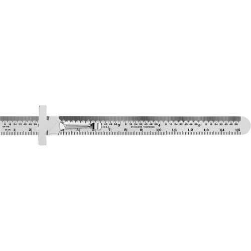 Economy Precision Flexible Ruler, 6" L, Steel Sidevic Inc.