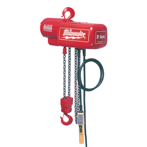 Palan &eacute;lectrique &agrave; chaîne, Lev&eacute;e 20', Capacit&eacute; 1000 lb (0,5 tonne), 16 pi/min Sidevic Inc.