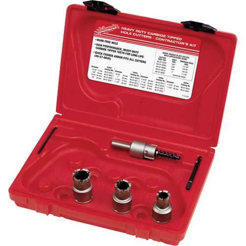 Sheet Metal Carbide Cutter Electrician's Kit, 5 Pieces Sidevic Inc.