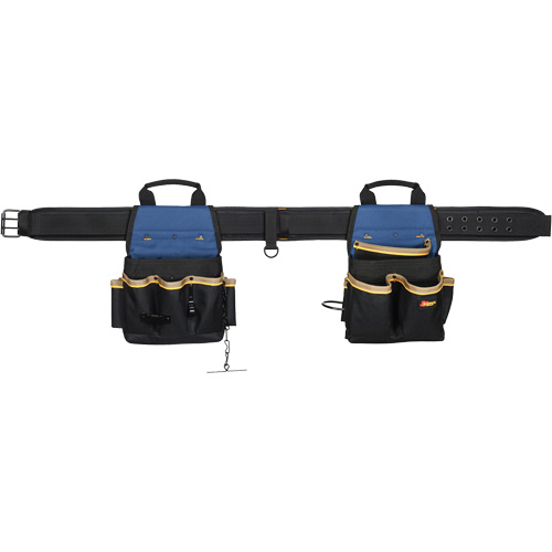 20 Pocket Tool Belt Combo, Polyester, Black Sidevic Inc.