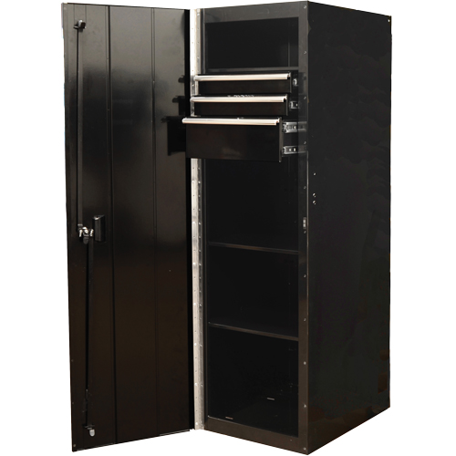 RX Series Side Cabinet, 3 Drawers, 19" W x 25" D x 61" H, Black Sidevic Inc.