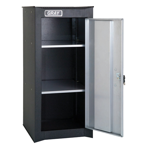 Side Rider Cabinet, 2 Drawers, 14-3/4" W x 18" D x 33-3/4" H, Black Sidevic Inc.