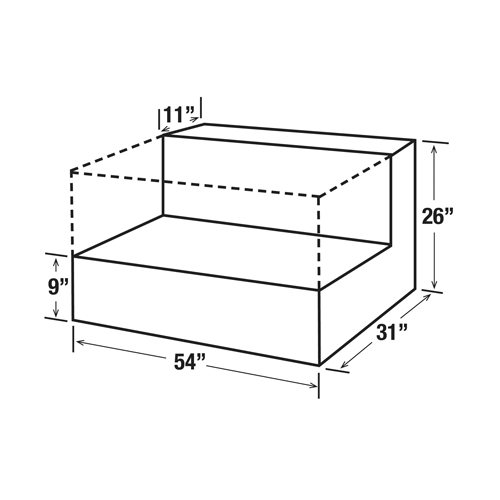 Steel Fuel Transfer Tank, Steel, 100 Gal. Capacity, White Sidevic Inc.