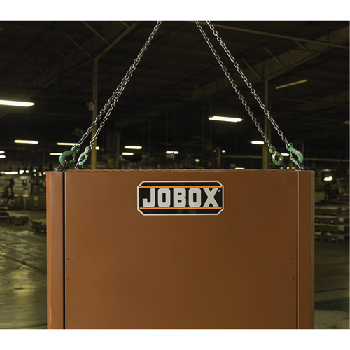Field Office Jobsite Box, 33" W x 63" D x 80" H, Steel, Red Sidevic Inc.
