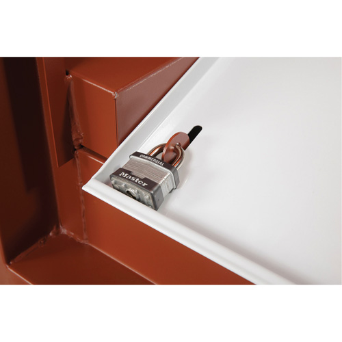Field Office Jobsite Box, 33" W x 63" D x 80" H, Steel, Red Sidevic Inc.