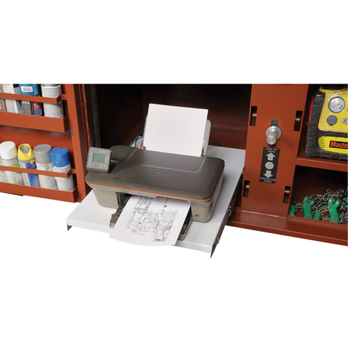 Field Office Jobsite Box, 33" W x 63" D x 80" H, Steel, Red Sidevic Inc.