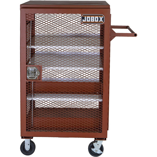 Armoire mobile en treillis, Acier, 22 pi³, Rouge Sidevic Inc.