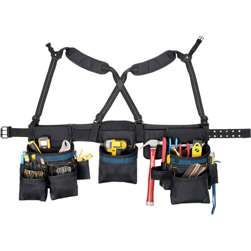 Ceinture &agrave; outils pour menuisier, Polyester, Noir Sidevic Inc.