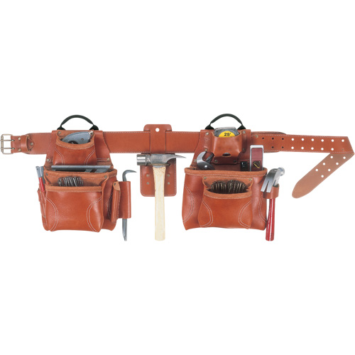 Ceinture &agrave; outils combin&eacute;e de luxe, Cuir, Havane Sidevic Inc.
