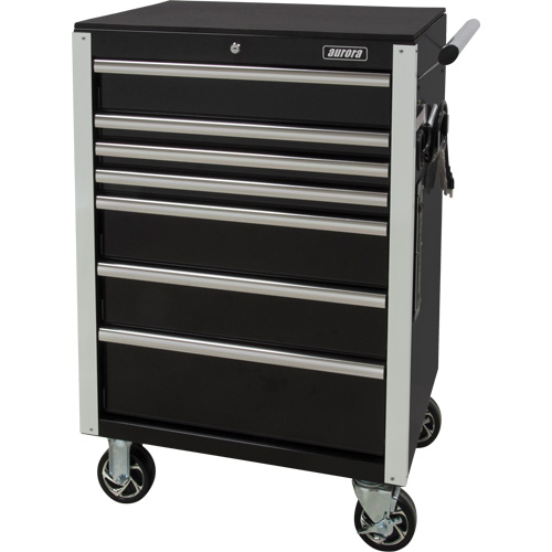Chariot &agrave; outils &agrave; usage intensif, 7 tiroirs, 28" la x 22" p x 42-3/8" h, Noir Sidevic Inc.